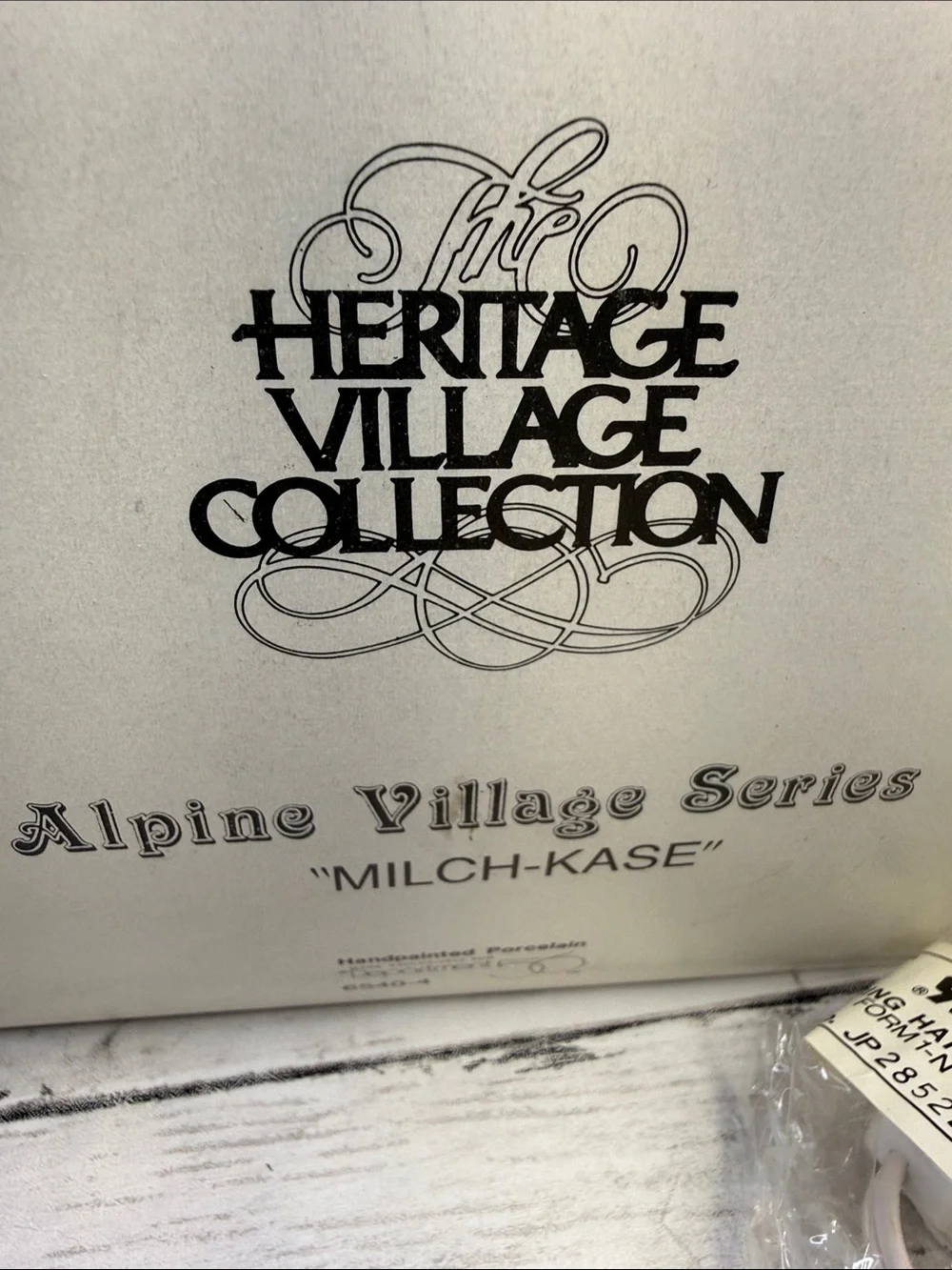 Department 56 MILCH-KASE Alpine Village Series Christmas Village 1986